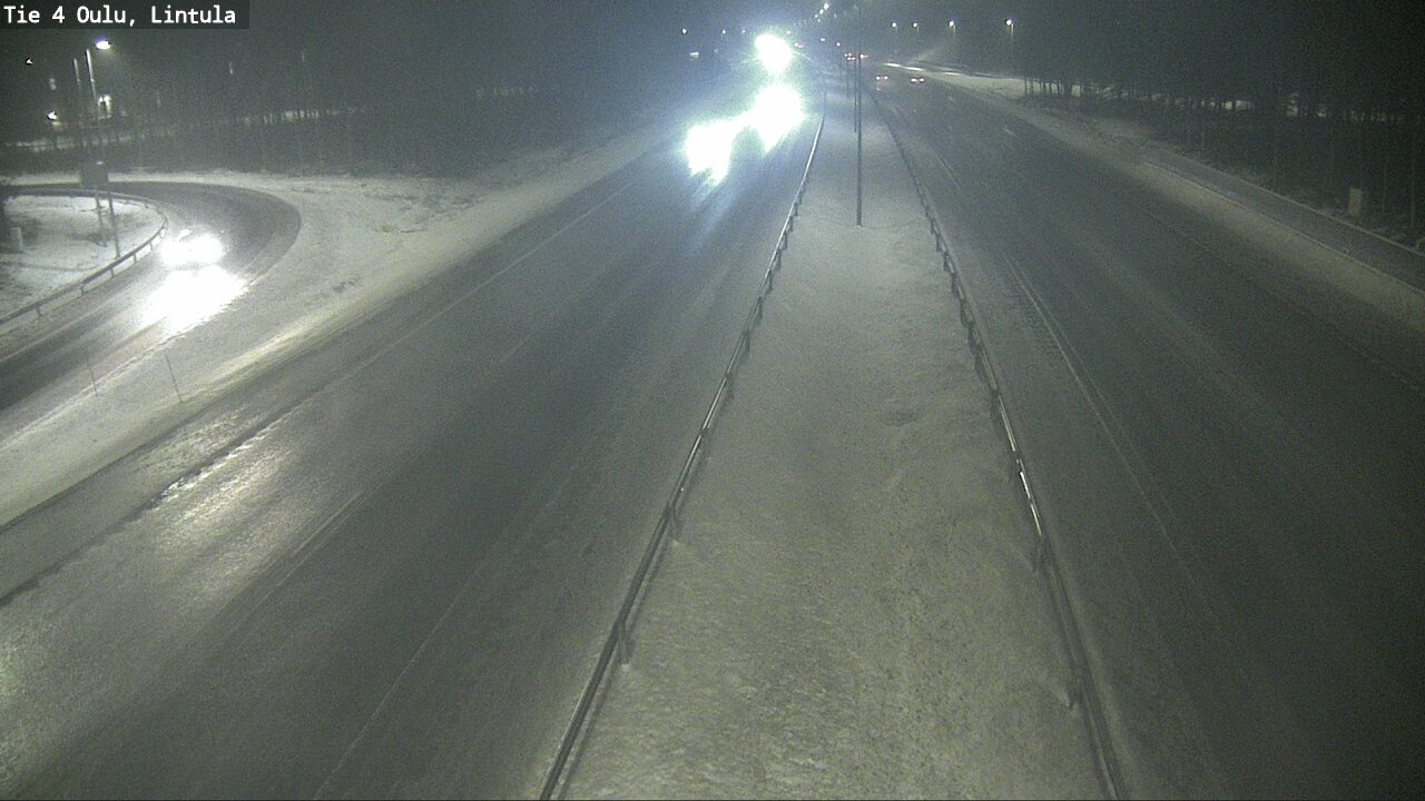 Weather Camera Image Road 4 Oulu, Lintula, Oulu, Pohjois-Pohjanmaa