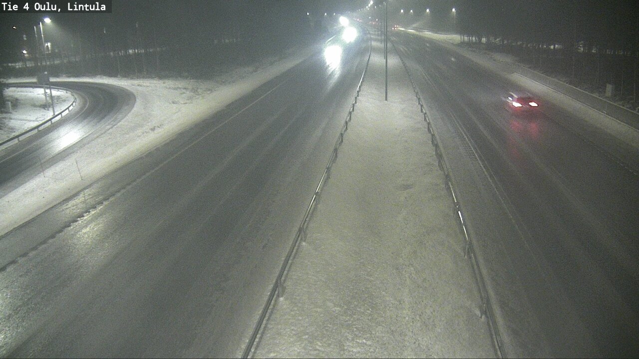 Weather Camera Image Road 4 Oulu, Lintula, Oulu, Pohjois-Pohjanmaa