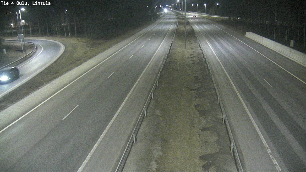 Weather Camera Image Road 4 Oulu, Lintula, Oulu, Pohjois-Pohjanmaa