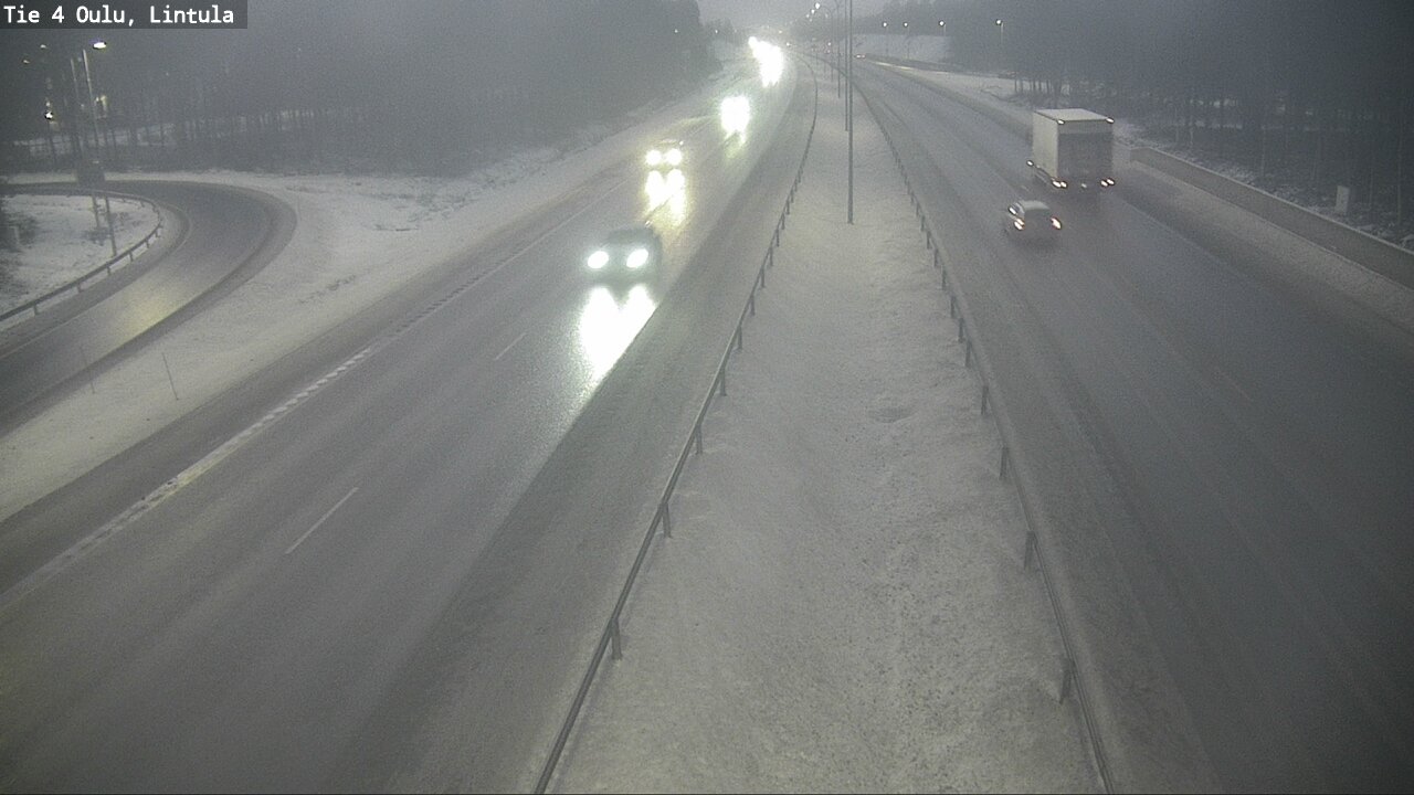 Weather Camera Image Road 4 Oulu, Lintula, Oulu, Pohjois-Pohjanmaa