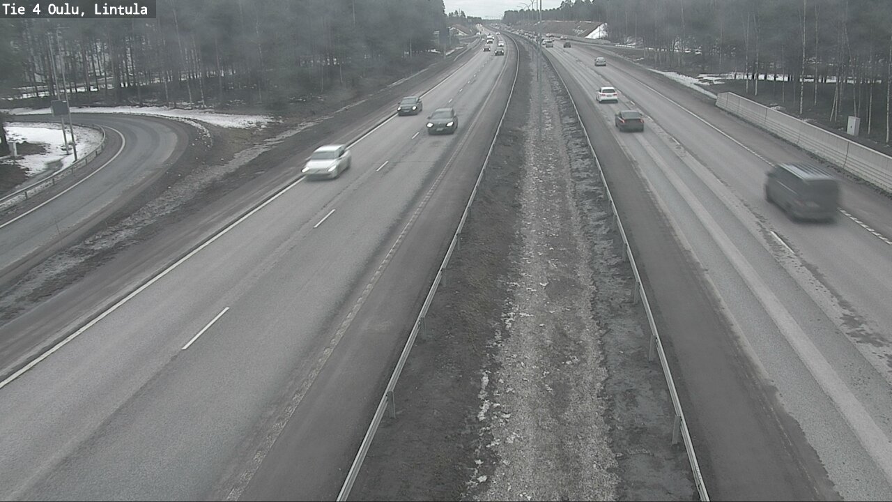 Weather Camera Image Road 4 Oulu, Lintula, Oulu, Pohjois-Pohjanmaa