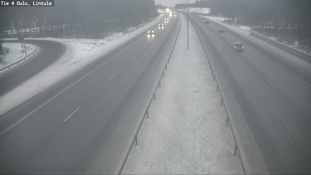 Weather Camera Image Road 4 Oulu, Lintula, Oulu, Pohjois-Pohjanmaa