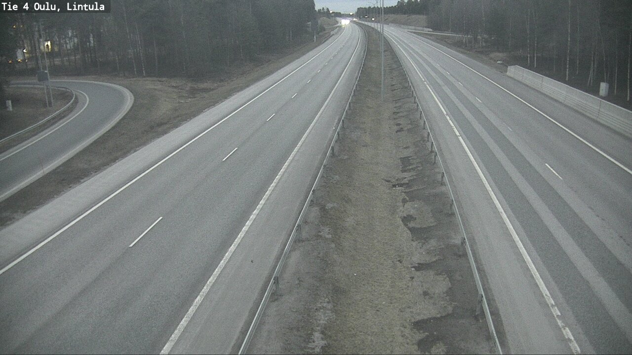 Weather Camera Image Road 4 Oulu, Lintula, Oulu, Pohjois-Pohjanmaa