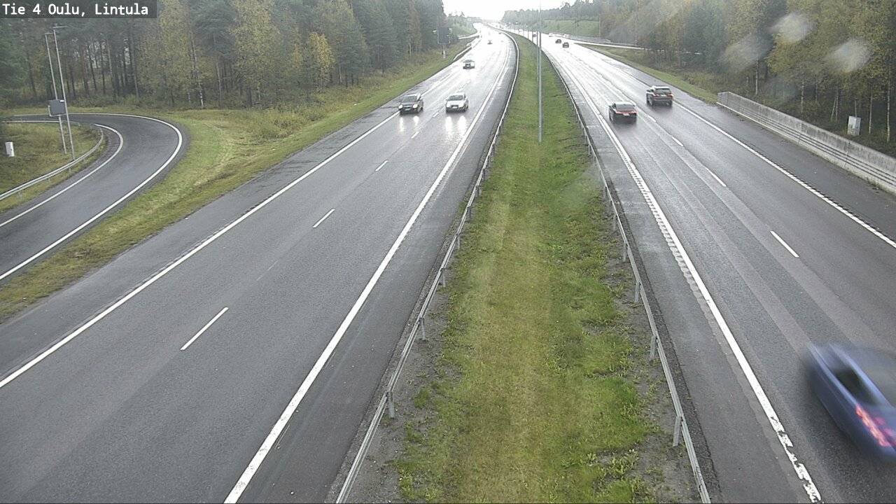 Weather Camera Image Road 4 Oulu, Lintula, Oulu, Pohjois-Pohjanmaa