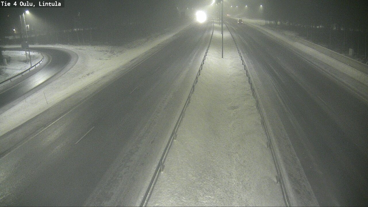 Weather Camera Image Road 4 Oulu, Lintula, Oulu, Pohjois-Pohjanmaa
