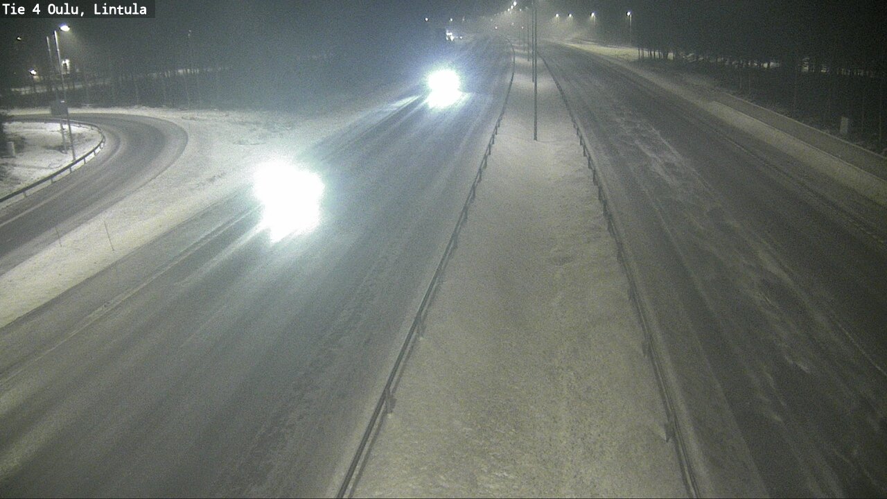 Weather Camera Image Road 4 Oulu, Lintula, Oulu, Pohjois-Pohjanmaa