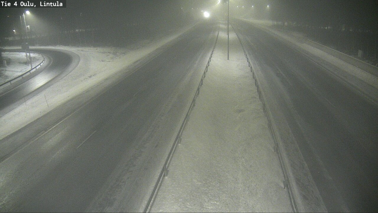 Weather Camera Image Road 4 Oulu, Lintula, Oulu, Pohjois-Pohjanmaa