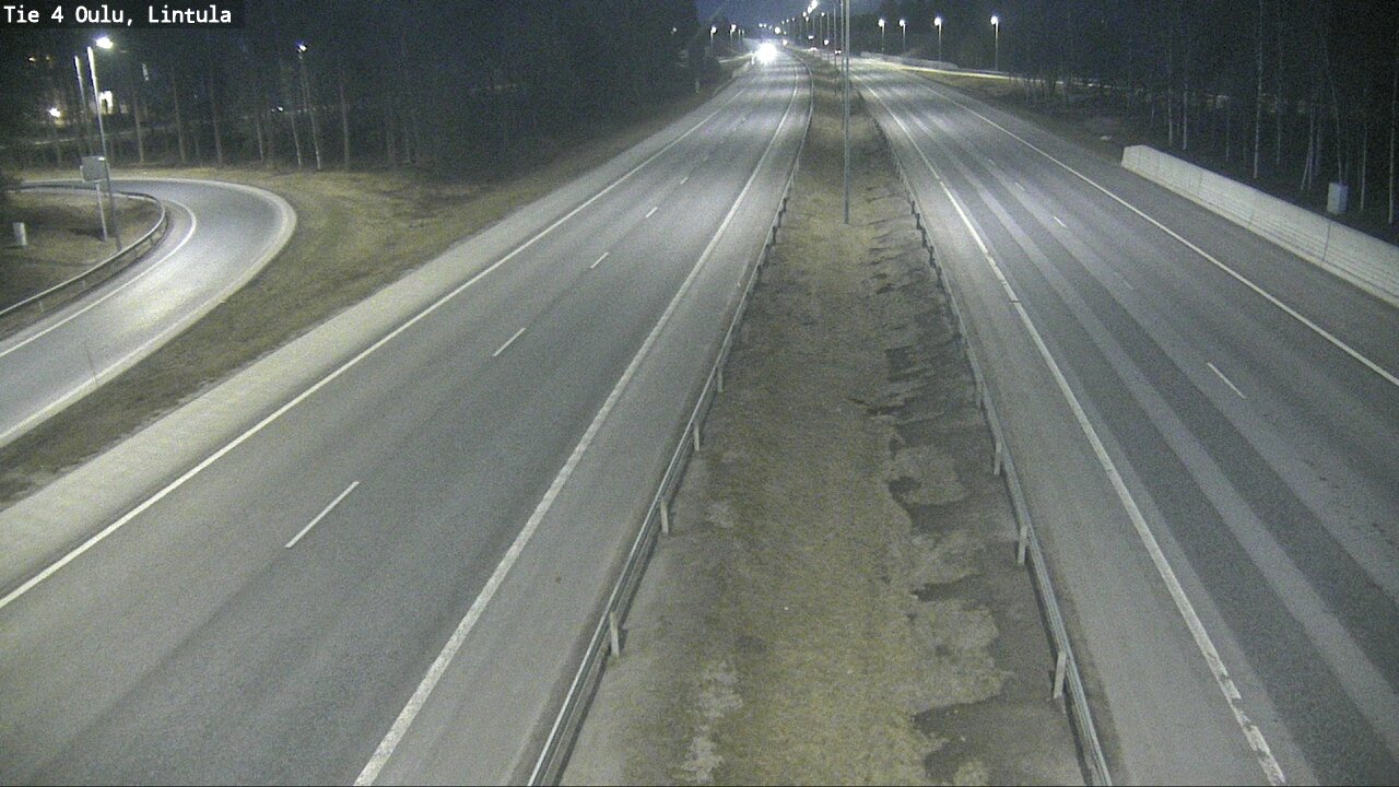 Weather Camera Image Road 4 Oulu, Lintula, Oulu, Pohjois-Pohjanmaa
