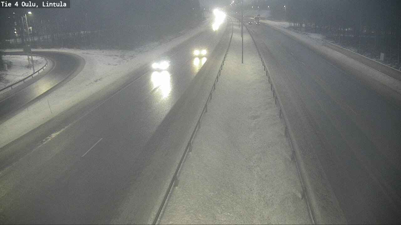 Weather Camera Image Road 4 Oulu, Lintula, Oulu, Pohjois-Pohjanmaa
