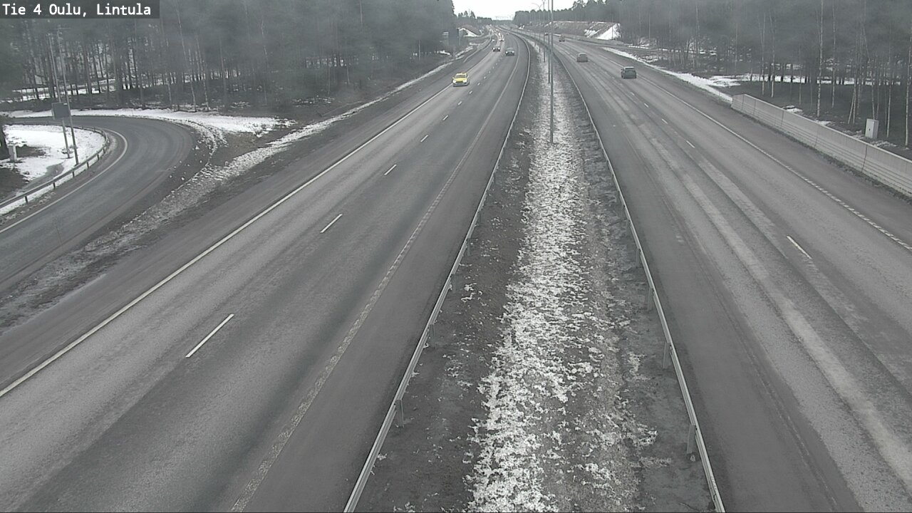 Weather Camera Image Väg 4 Uleåborg, Lintula, Oulu, Pohjois-Pohjanmaa
