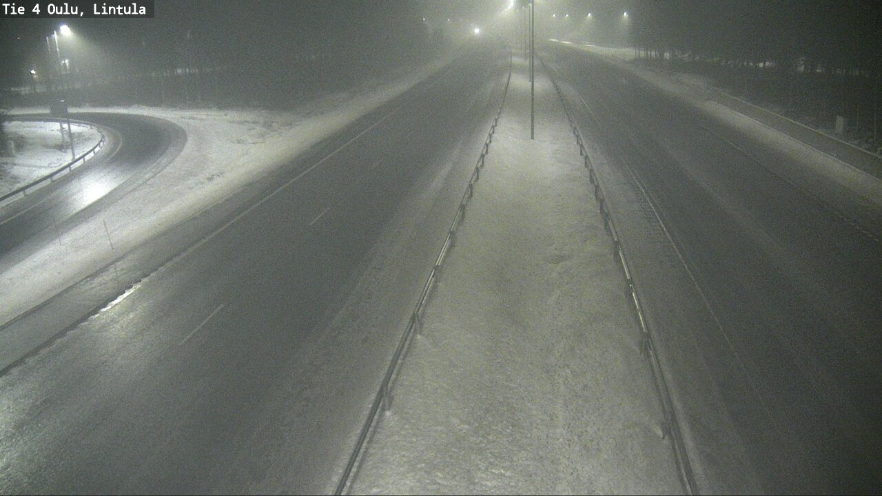 Weather Camera Image Road 4 Oulu, Lintula, Oulu, Pohjois-Pohjanmaa