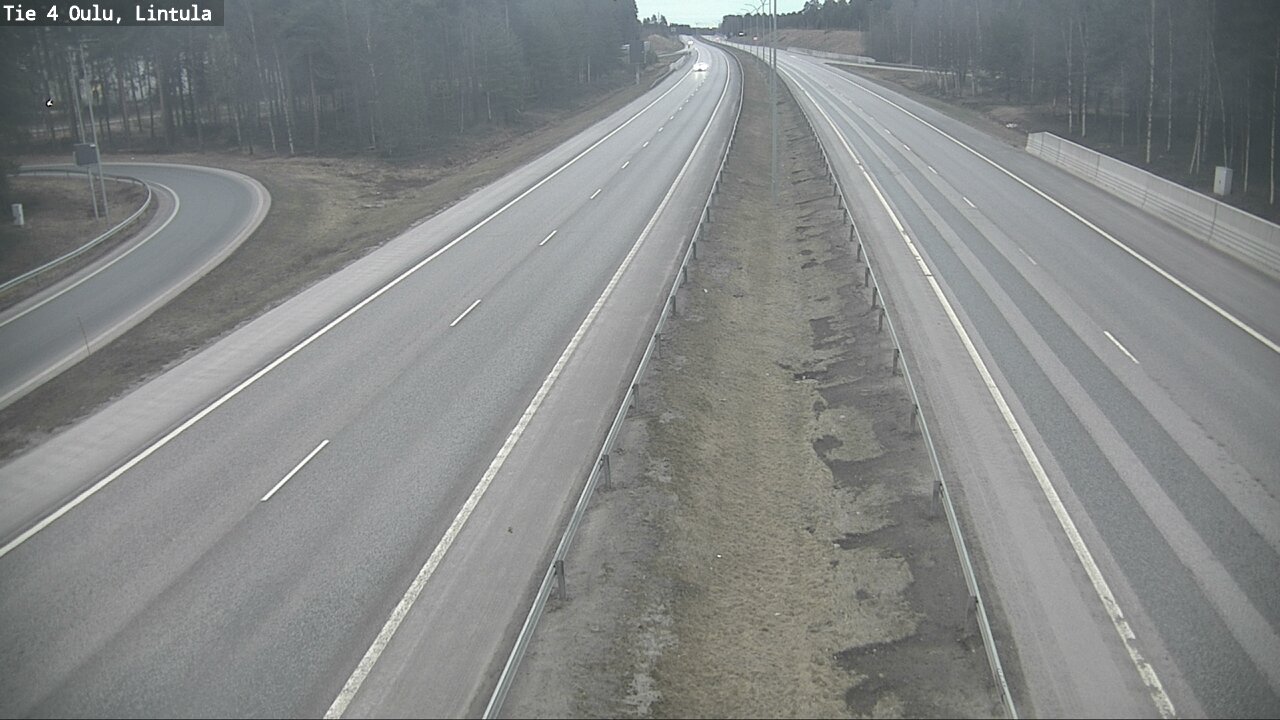 Weather Camera Image Road 4 Oulu, Lintula, Oulu, Pohjois-Pohjanmaa