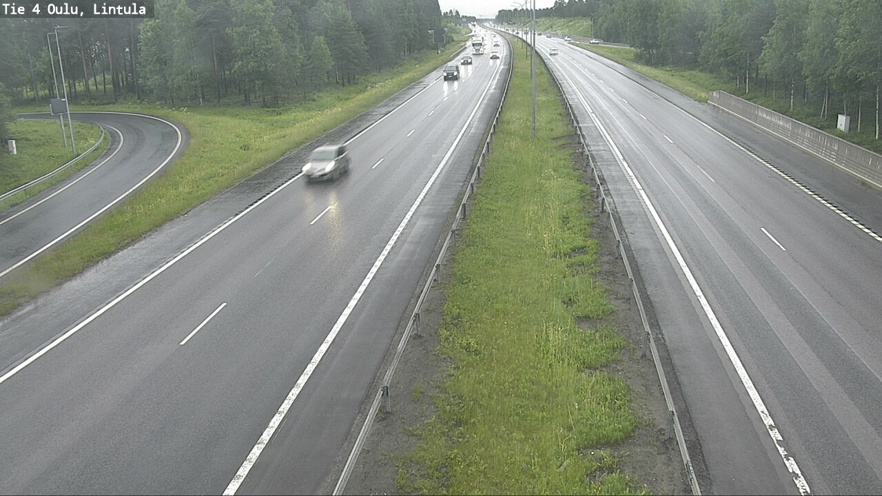 Weather Camera Image Road 4 Oulu, Lintula, Oulu, Pohjois-Pohjanmaa