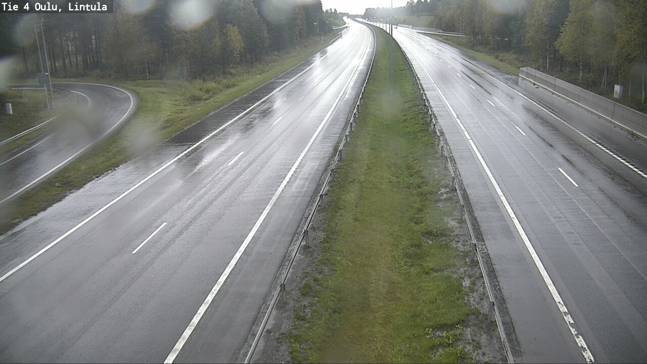 Weather Camera Image Road 4 Oulu, Lintula, Oulu, Pohjois-Pohjanmaa