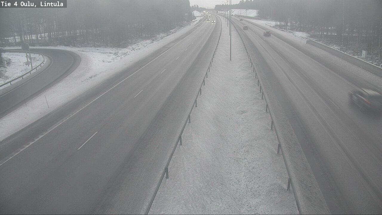 Weather Camera Image Road 4 Oulu, Lintula, Oulu, Pohjois-Pohjanmaa