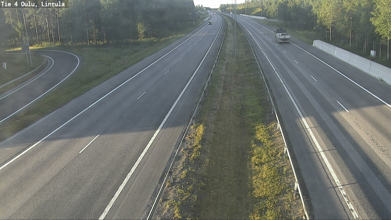 Weather Camera Image Road 4 Oulu, Lintula, Oulu, Pohjois-Pohjanmaa