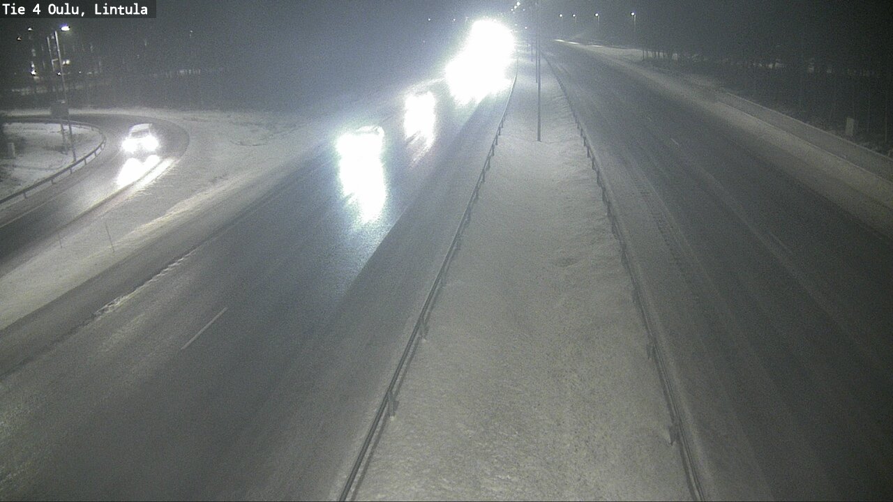 Weather Camera Image Road 4 Oulu, Lintula, Oulu, Pohjois-Pohjanmaa