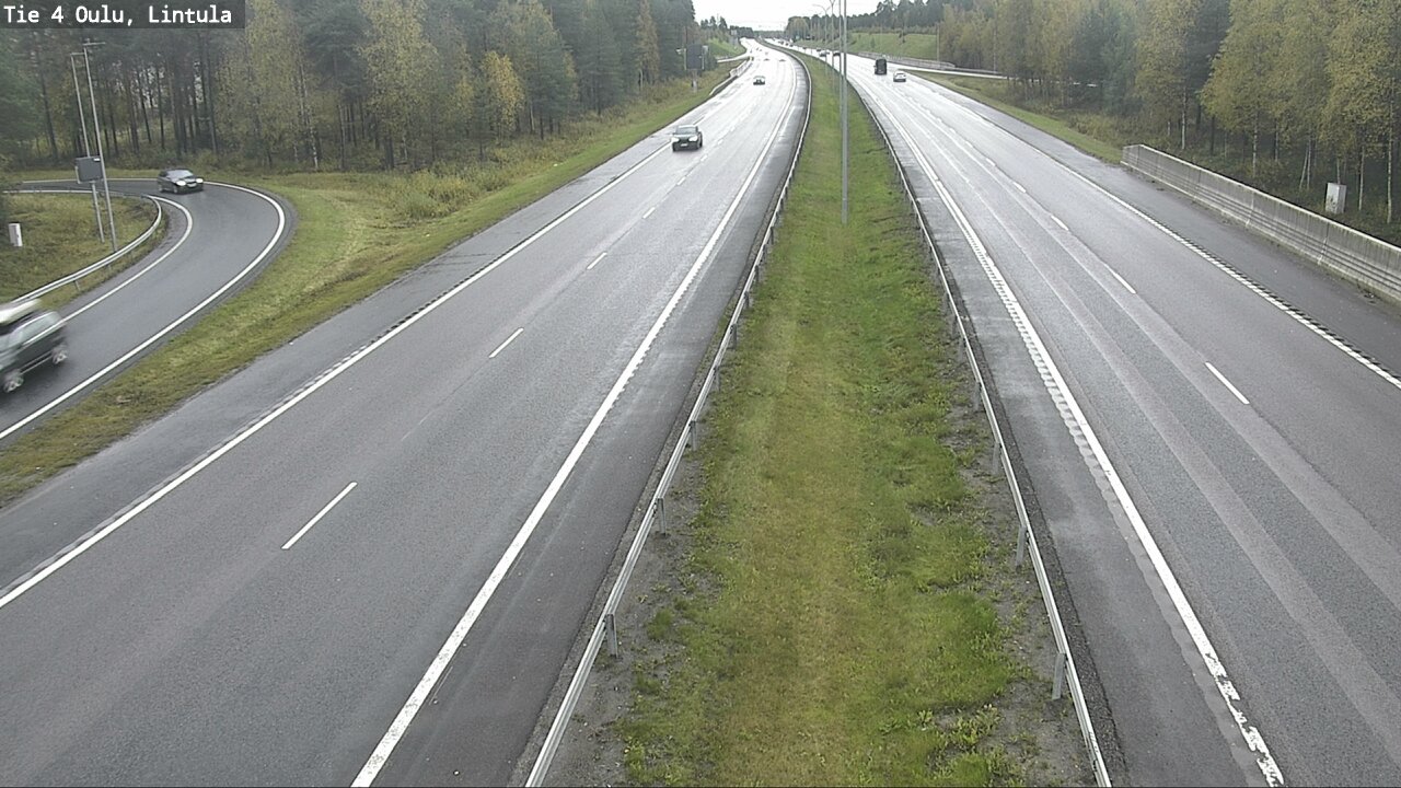 Weather Camera Image Väg 4 Uleåborg, Lintula, Oulu, Pohjois-Pohjanmaa