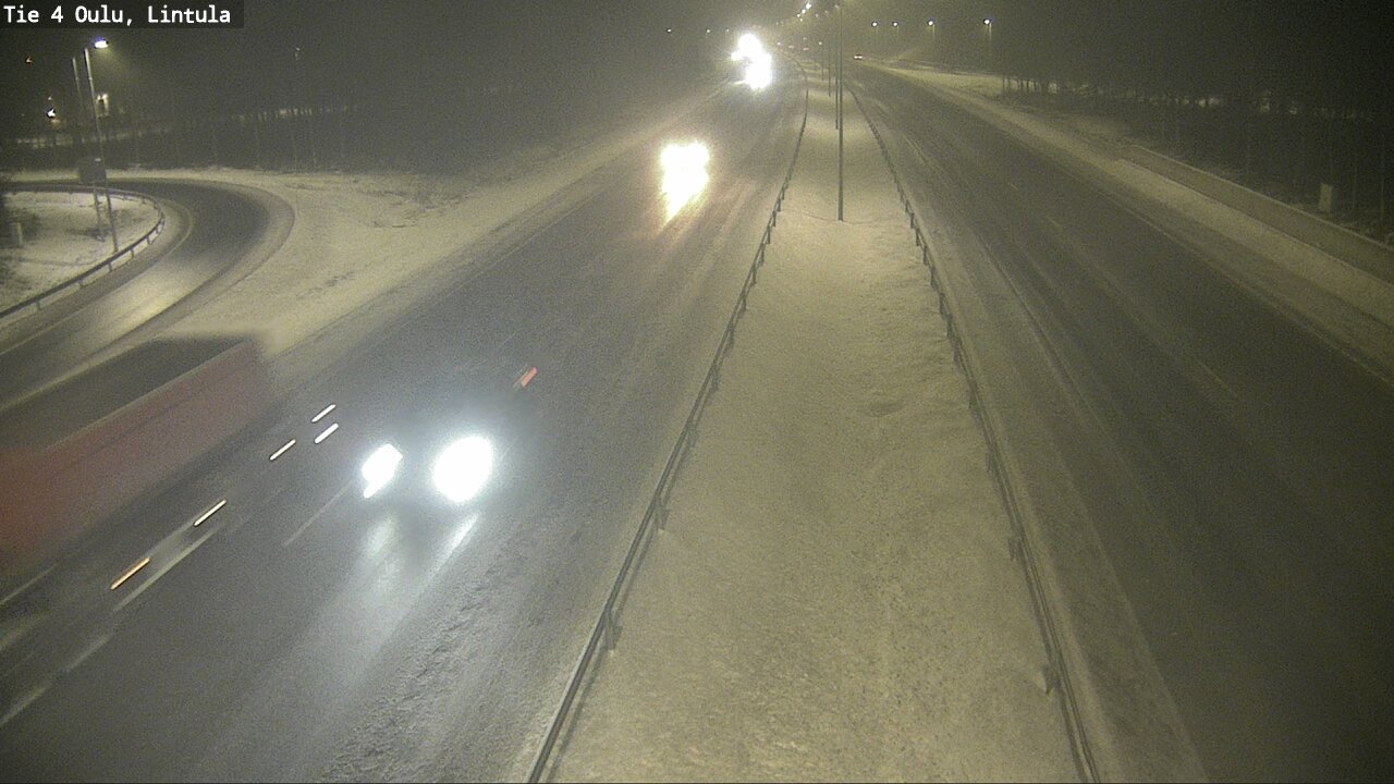 Weather Camera Image Road 4 Oulu, Lintula, Oulu, Pohjois-Pohjanmaa