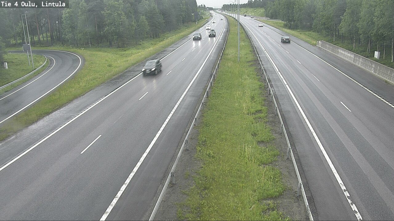 Weather Camera Image Road 4 Oulu, Lintula, Oulu, Pohjois-Pohjanmaa