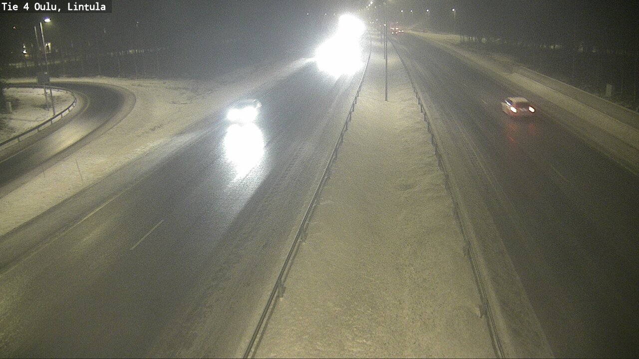 Weather Camera Image Road 4 Oulu, Lintula, Oulu, Pohjois-Pohjanmaa