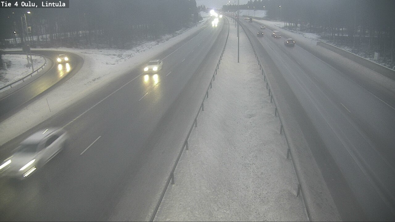 Weather Camera Image Road 4 Oulu, Lintula, Oulu, Pohjois-Pohjanmaa
