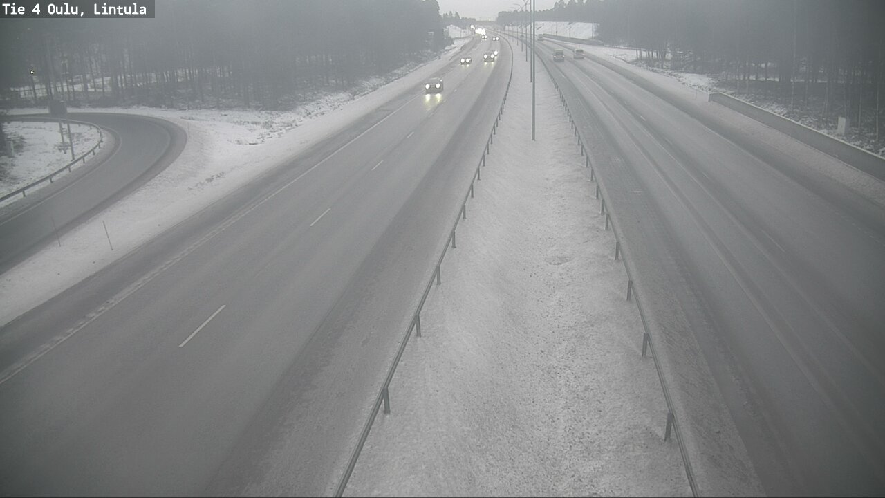 Weather Camera Image Road 4 Oulu, Lintula, Oulu, Pohjois-Pohjanmaa