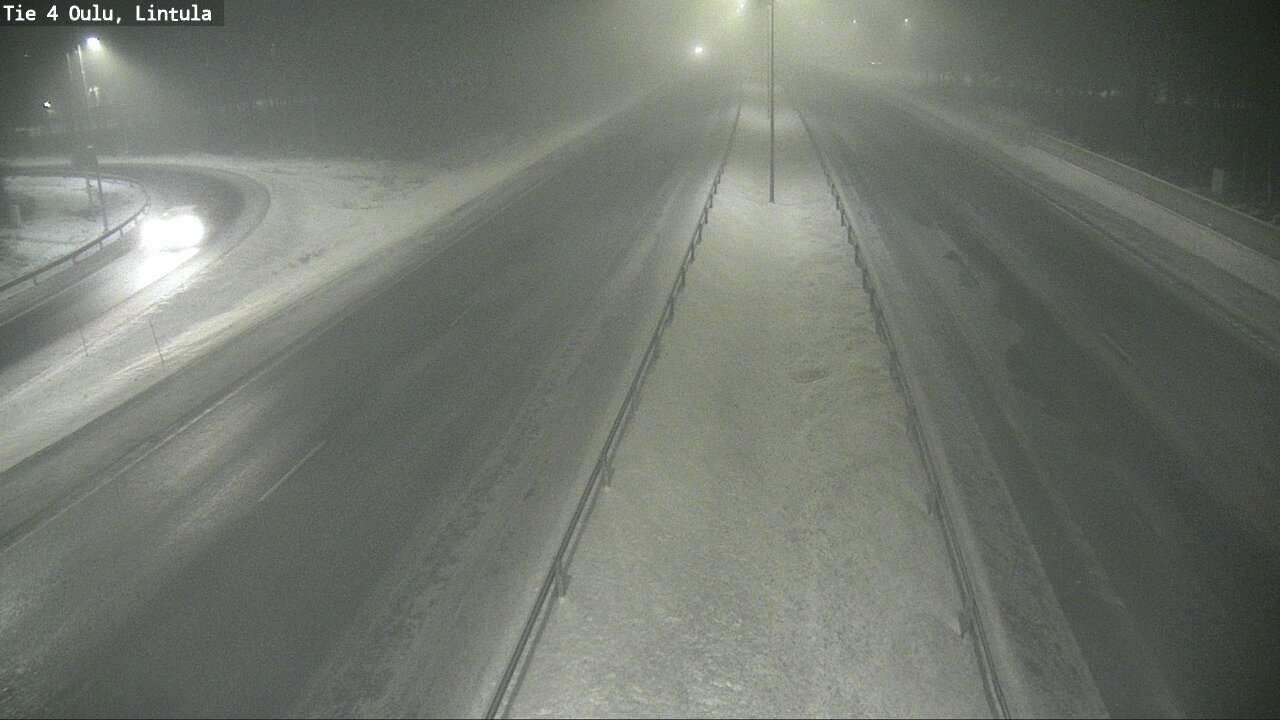 Weather Camera Image Road 4 Oulu, Lintula, Oulu, Pohjois-Pohjanmaa