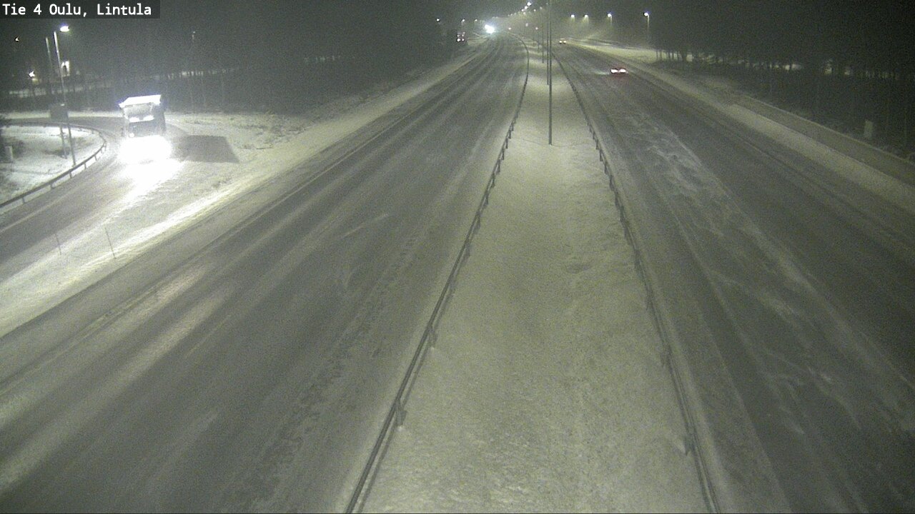 Weather Camera Image Road 4 Oulu, Lintula, Oulu, Pohjois-Pohjanmaa