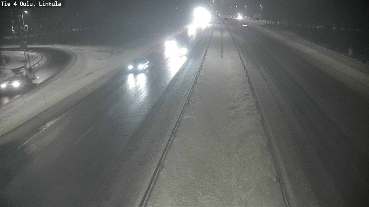 Weather Camera Image Road 4 Oulu, Lintula, Oulu, Pohjois-Pohjanmaa