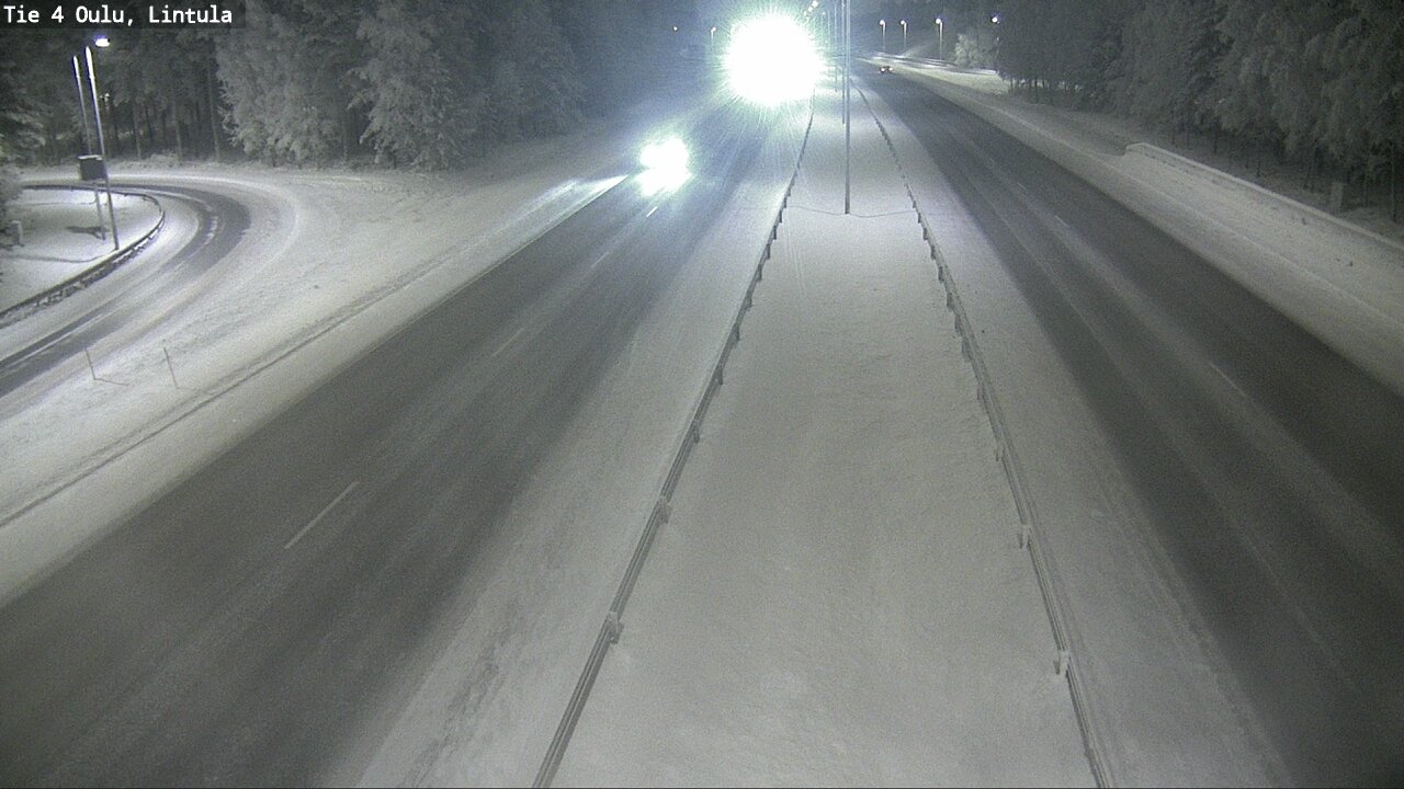 Weather Camera Image Road 4 Oulu, Lintula, Oulu, Pohjois-Pohjanmaa