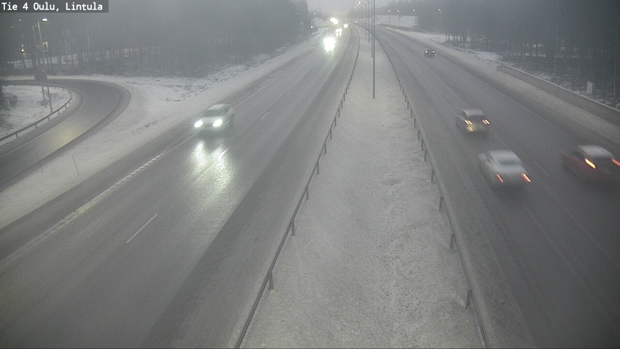 Weather Camera Image Road 4 Oulu, Lintula, Oulu, Pohjois-Pohjanmaa
