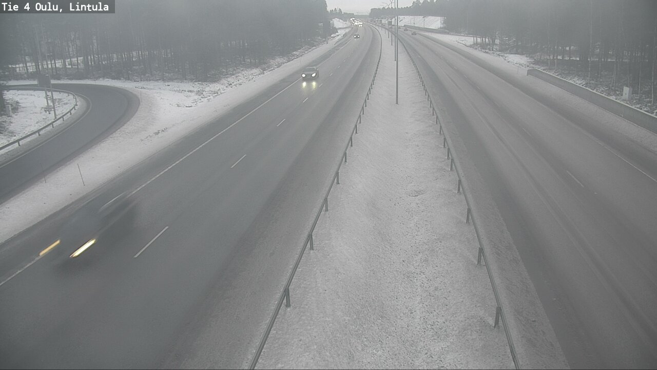Weather Camera Image Road 4 Oulu, Lintula, Oulu, Pohjois-Pohjanmaa