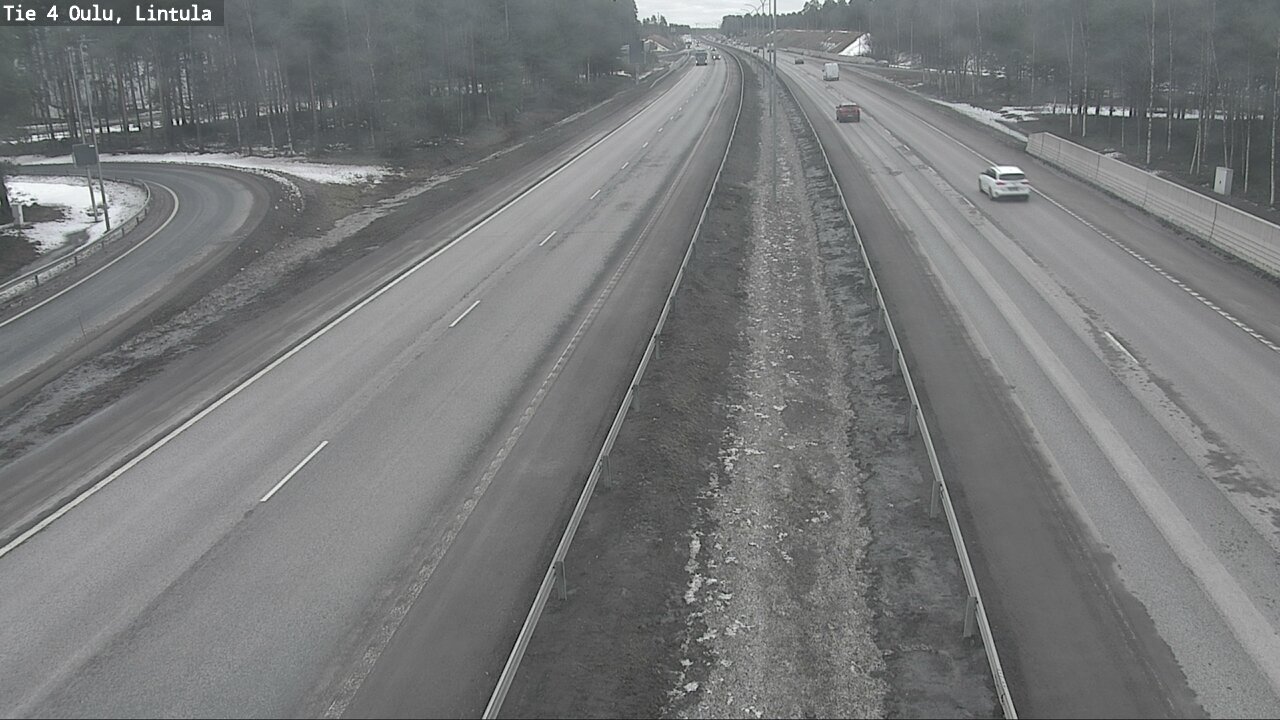 Weather Camera Image Road 4 Oulu, Lintula, Oulu, Pohjois-Pohjanmaa