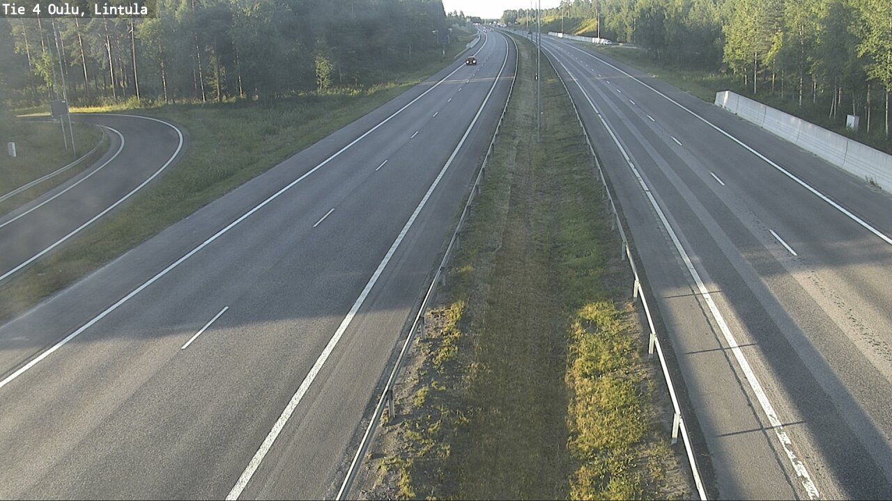 Weather Camera Image Road 4 Oulu, Lintula, Oulu, Pohjois-Pohjanmaa
