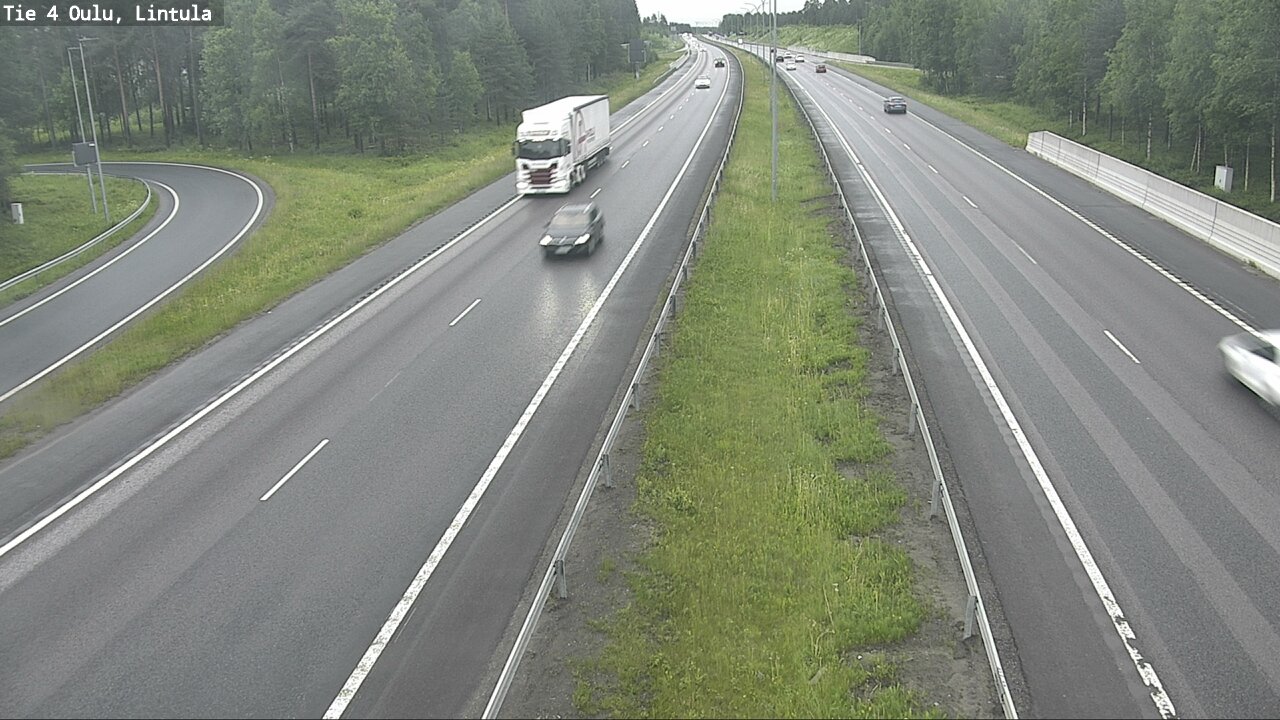 Weather Camera Image Road 4 Oulu, Lintula, Oulu, Pohjois-Pohjanmaa