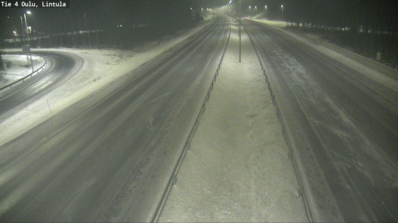 Weather Camera Image Road 4 Oulu, Lintula, Oulu, Pohjois-Pohjanmaa