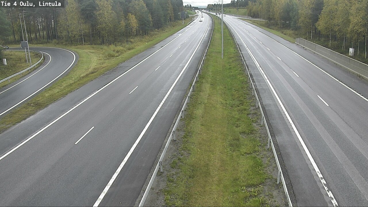 Weather Camera Image Väg 4 Uleåborg, Lintula, Oulu, Pohjois-Pohjanmaa