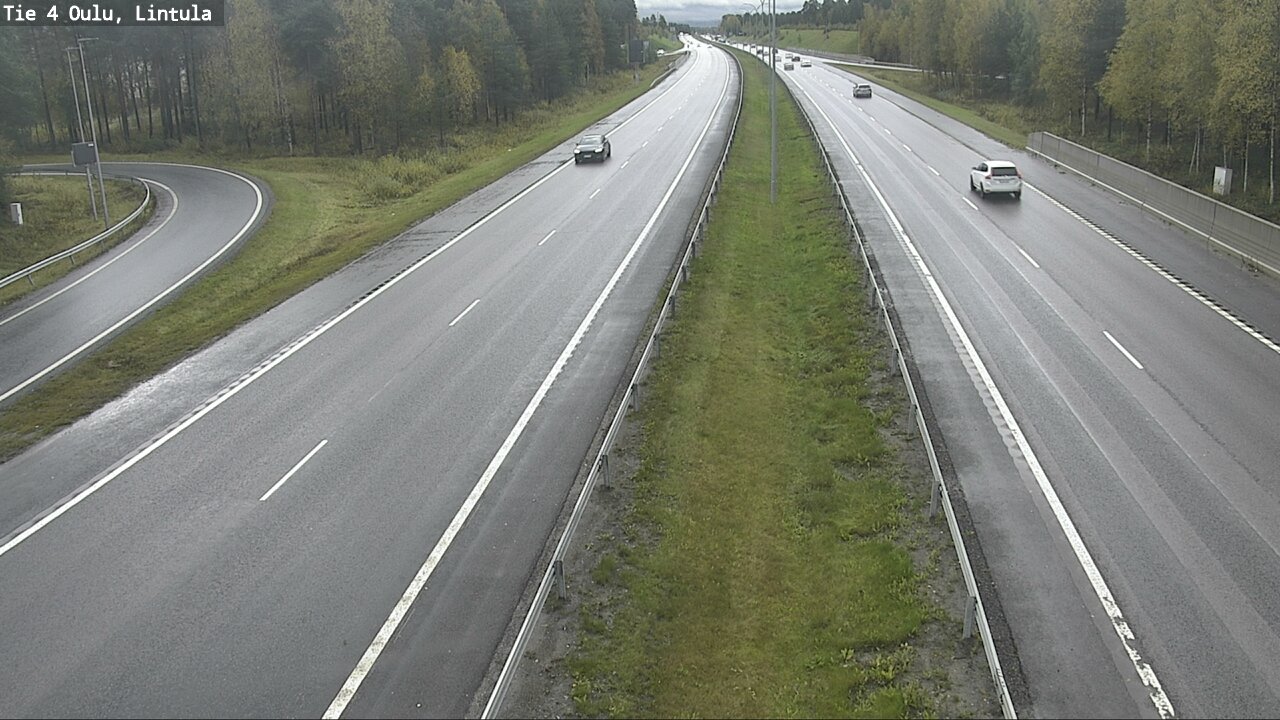 Weather Camera Image Väg 4 Uleåborg, Lintula, Oulu, Pohjois-Pohjanmaa