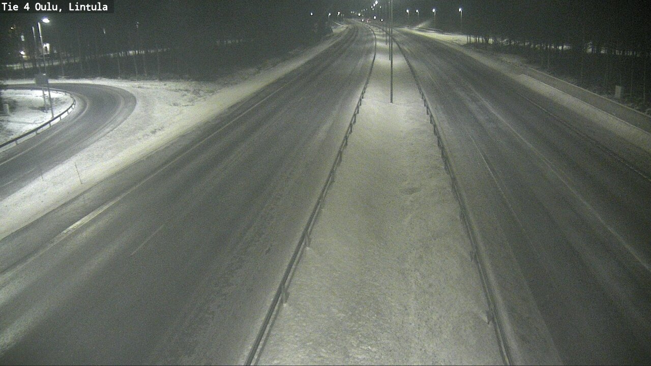 Weather Camera Image Road 4 Oulu, Lintula, Oulu, Pohjois-Pohjanmaa