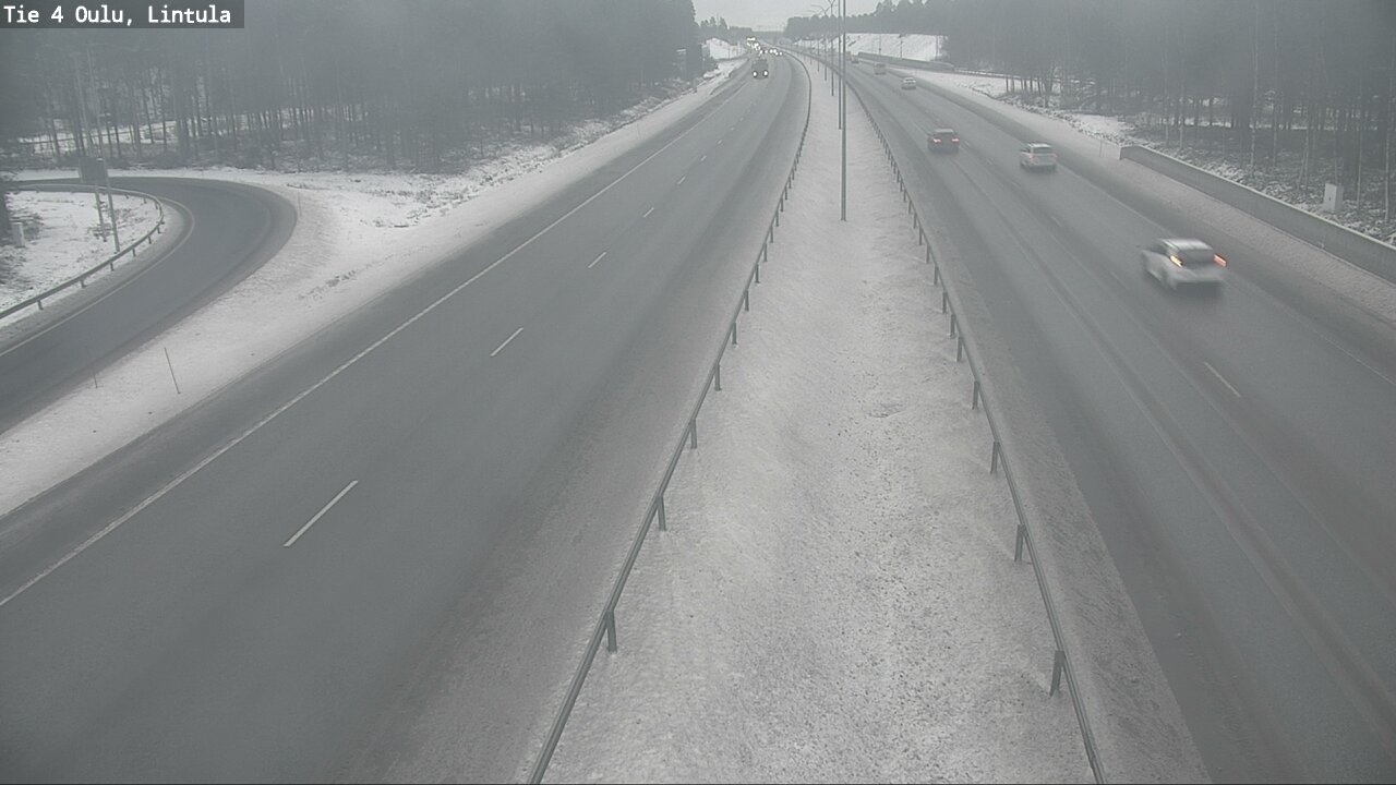 Weather Camera Image Road 4 Oulu, Lintula, Oulu, Pohjois-Pohjanmaa