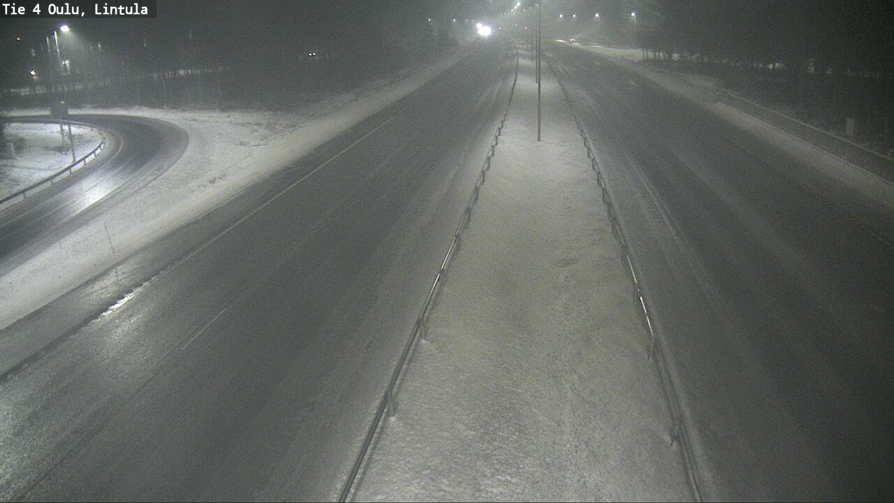 Weather Camera Image Road 4 Oulu, Lintula, Oulu, Pohjois-Pohjanmaa