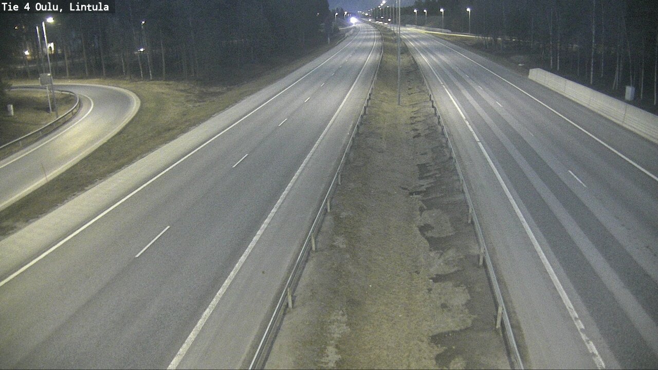 Weather Camera Image Road 4 Oulu, Lintula, Oulu, Pohjois-Pohjanmaa