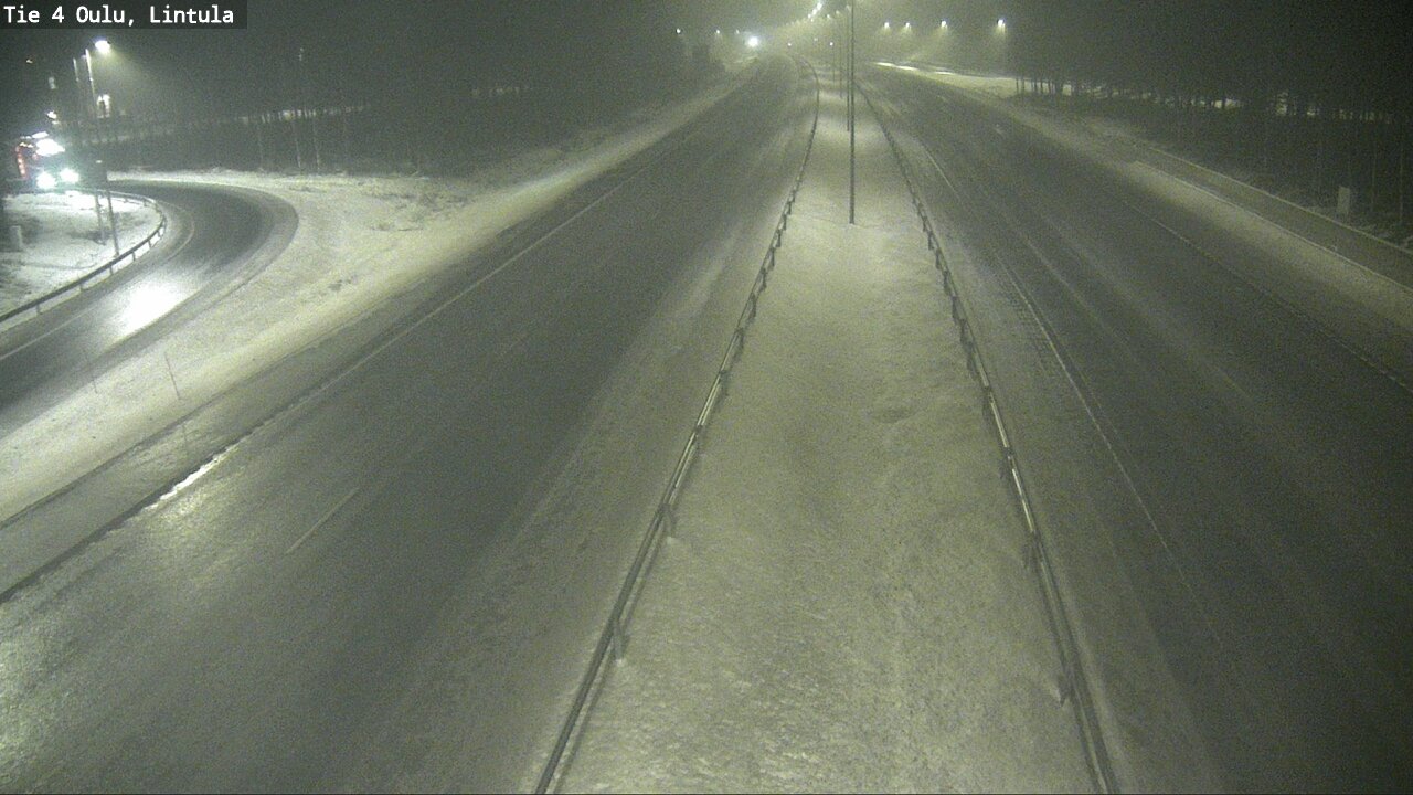 Weather Camera Image Road 4 Oulu, Lintula, Oulu, Pohjois-Pohjanmaa