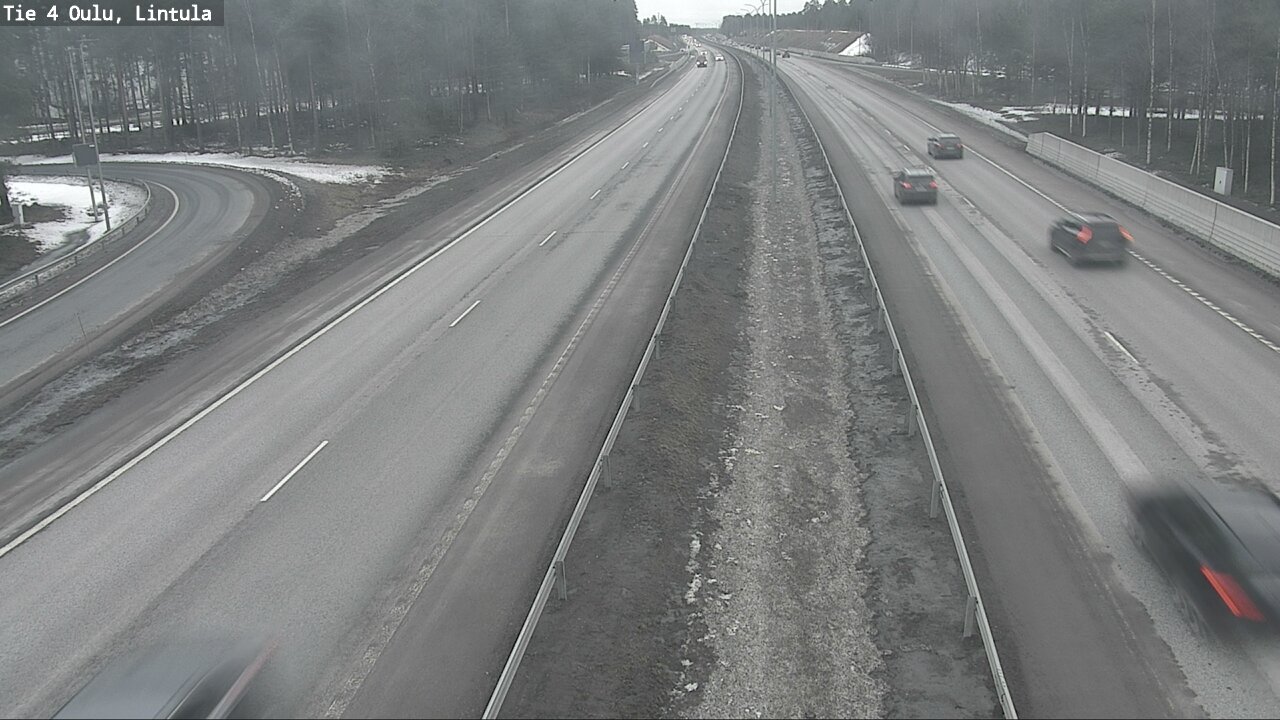 Weather Camera Image Road 4 Oulu, Lintula, Oulu, Pohjois-Pohjanmaa