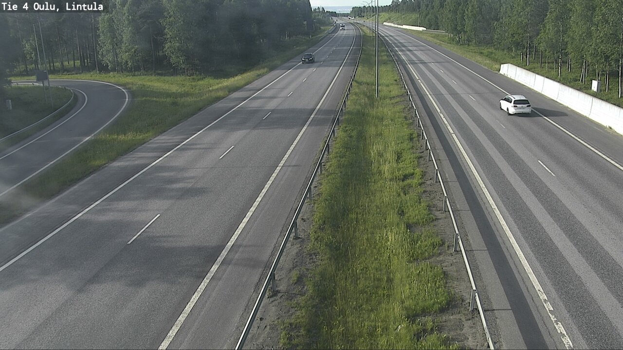 Weather Camera Image Väg 4 Uleåborg, Lintula, Oulu, Pohjois-Pohjanmaa