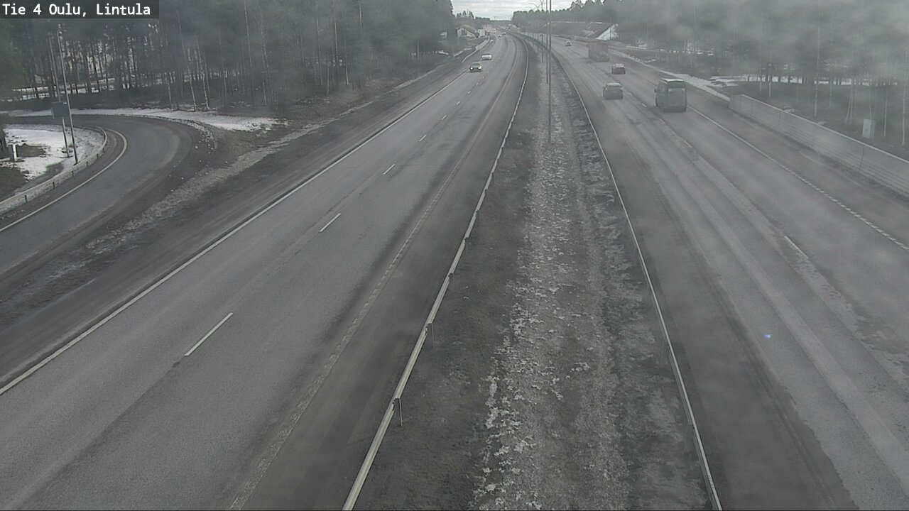 Weather Camera Image Road 4 Oulu, Lintula, Oulu, Pohjois-Pohjanmaa