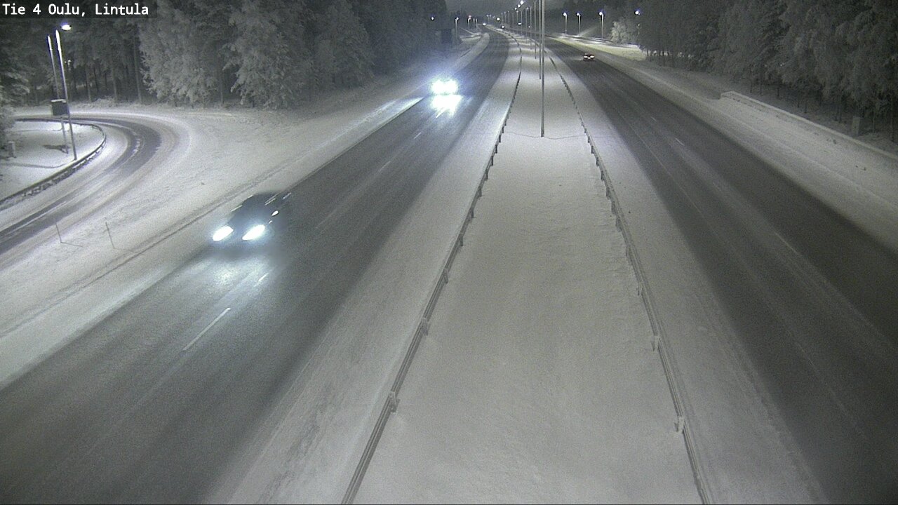Weather Camera Image Road 4 Oulu, Lintula, Oulu, Pohjois-Pohjanmaa