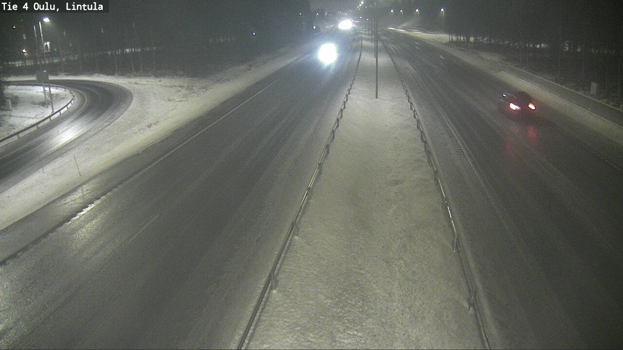 Weather Camera Image Road 4 Oulu, Lintula, Oulu, Pohjois-Pohjanmaa