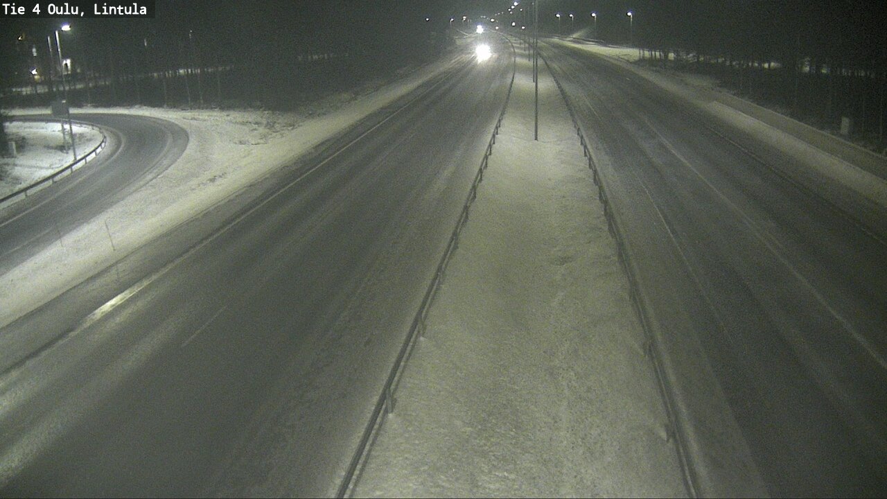 Weather Camera Image Road 4 Oulu, Lintula, Oulu, Pohjois-Pohjanmaa